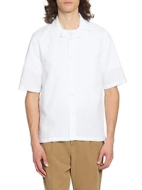 Eren Cotton Lace Button-Front Shirt