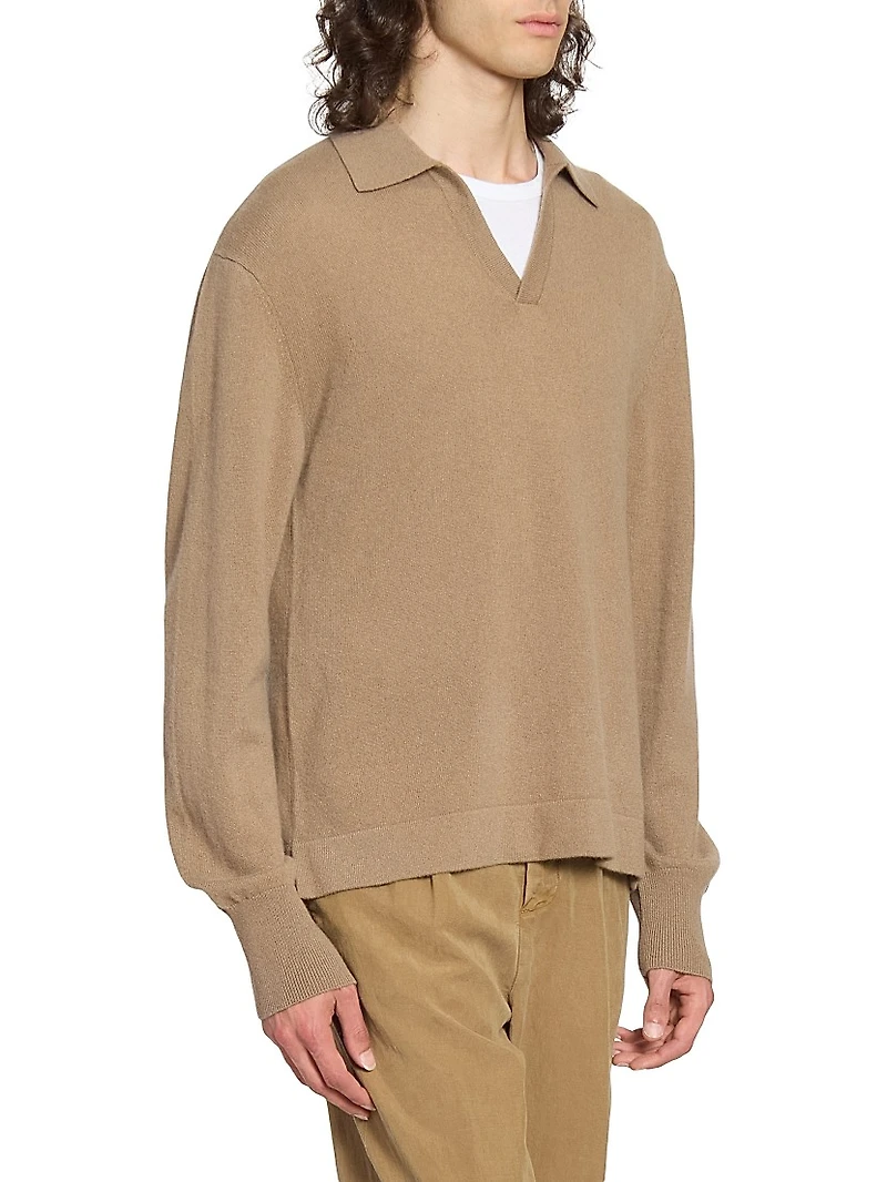Simone Cashmere Polo Sweater