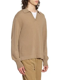 Simone Cashmere Polo Sweater