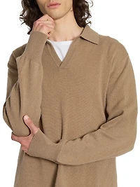 Simone Cashmere Polo Sweater