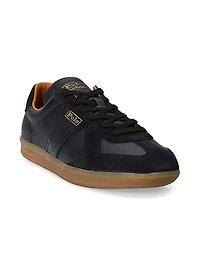 Field Court 100 Leather-Suede Low-Top Sneakers