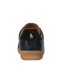 Field Court 100 Leather-Suede Low-Top Sneakers