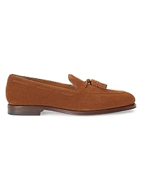 Maestra Tassel Suede Loafers