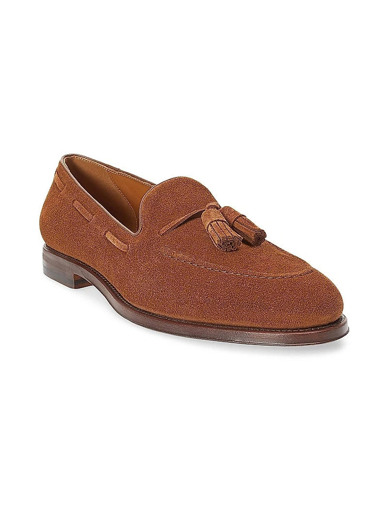 Maestra Tassel Suede Loafers