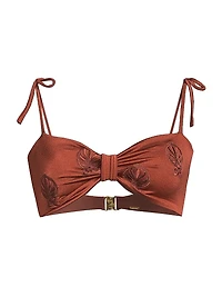 San Miguel Embroidered Bikini Top