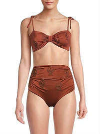 San Miguel Embroidered Bikini Top