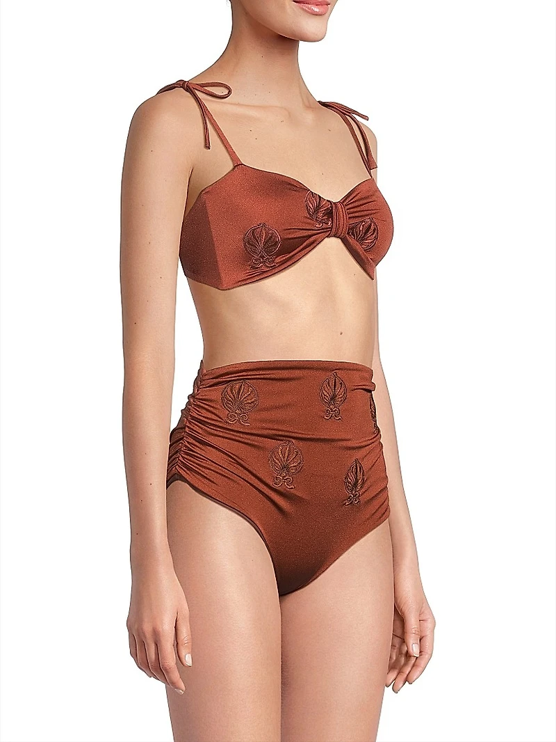 San Miguel Embroidered Bikini Top