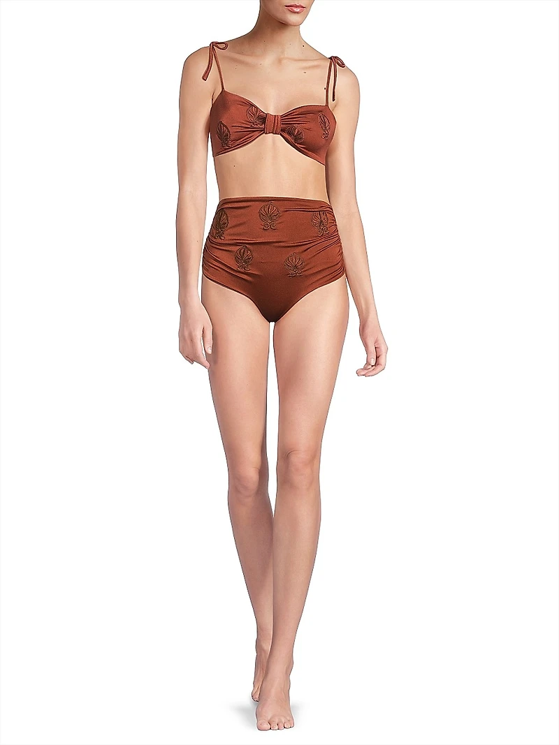 San Miguel Embroidered Bikini Top