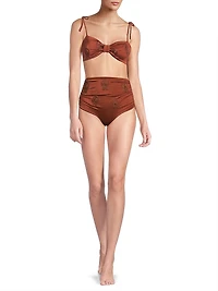 San Miguel Embroidered Bikini Top