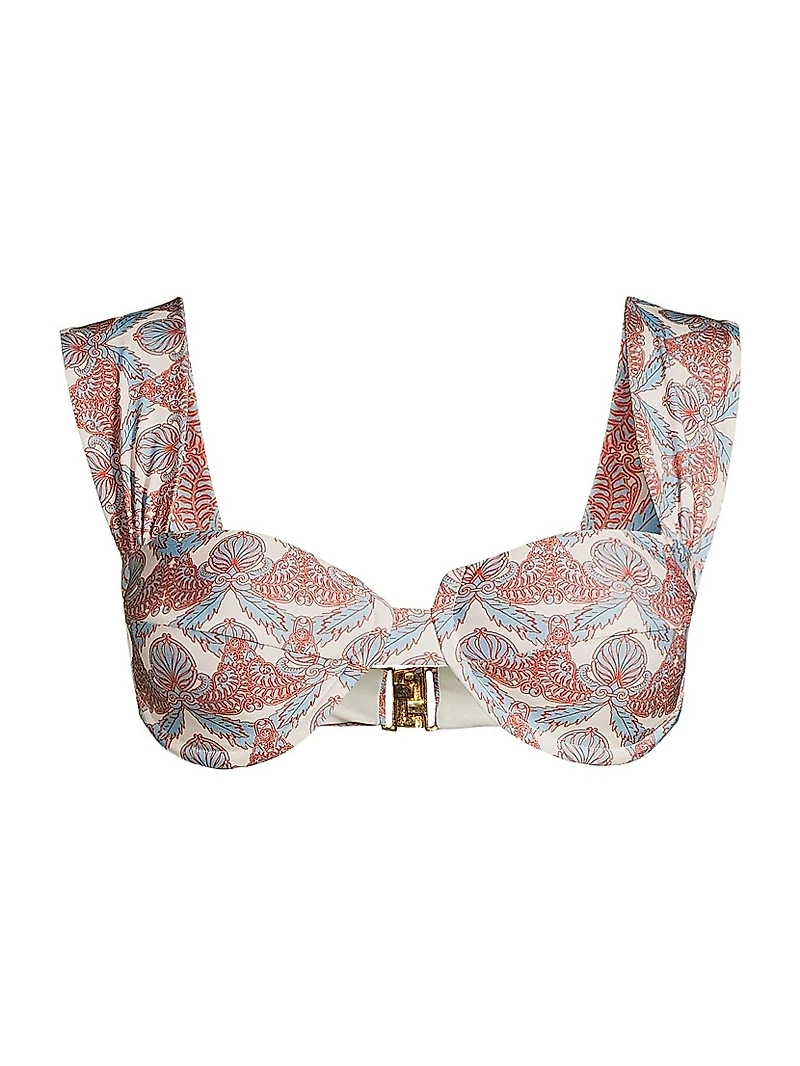 Sabina Printed Bikini Top