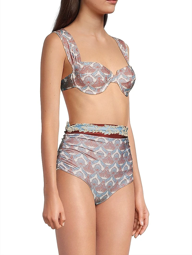 Sabina Printed Bikini Top