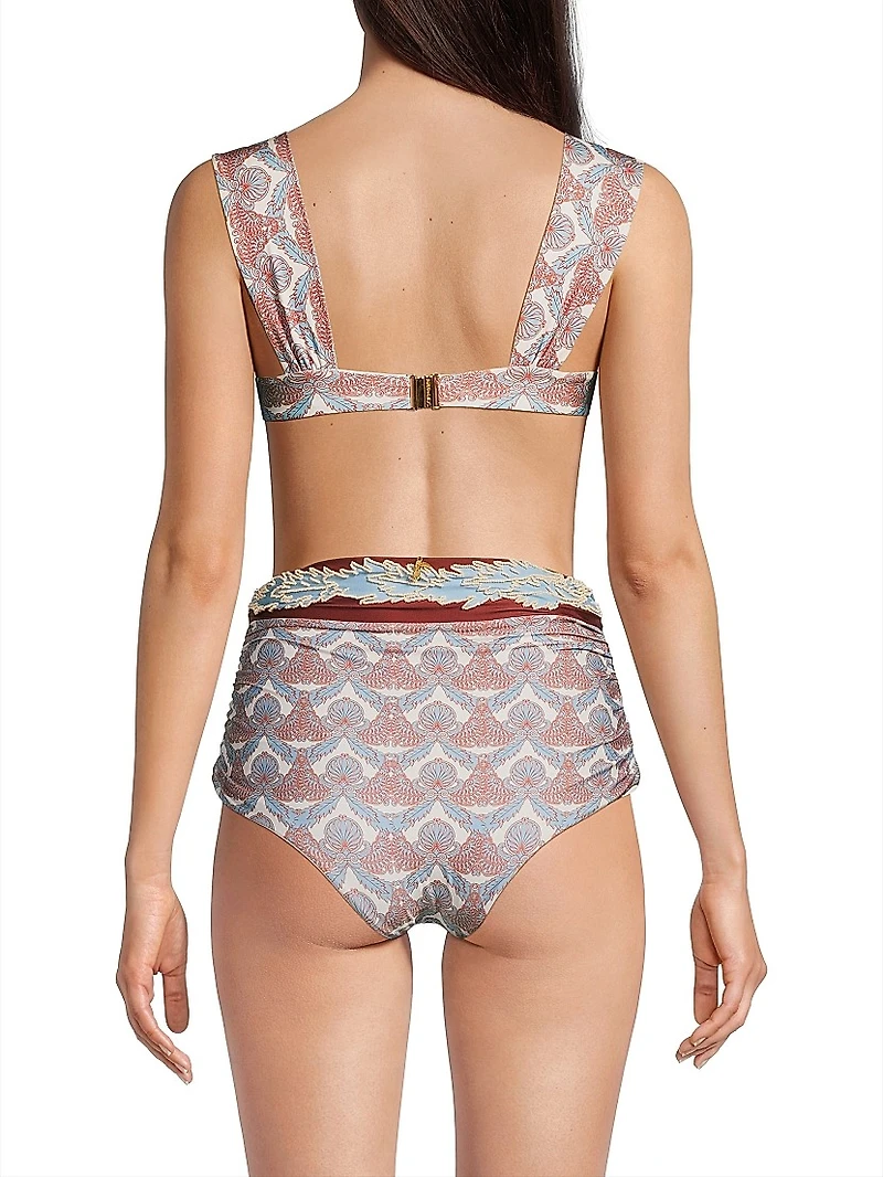 Sabina Printed Bikini Top