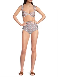 Sabina Printed Bikini Top