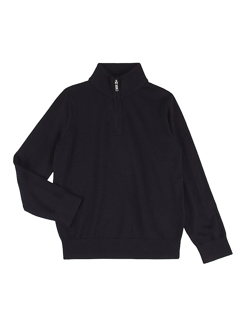 Little Boy's Blackhall Jr Wool Half-Zip Pullover