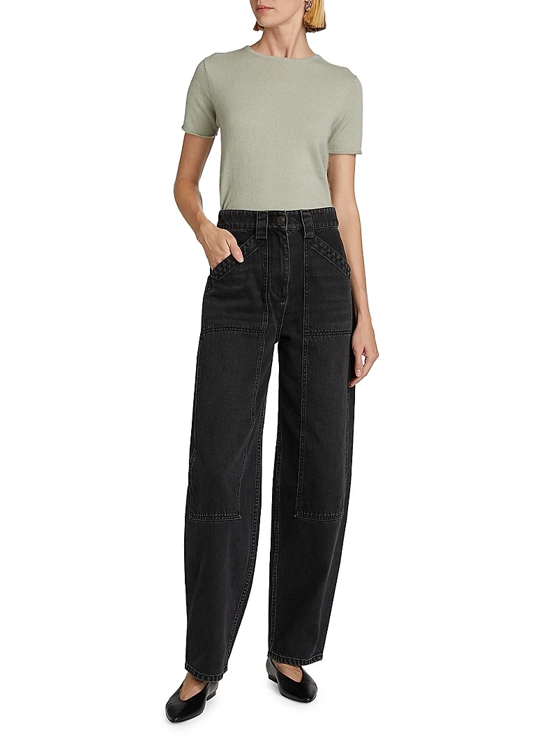 Cashmere & Silk Knitted T-Shirt