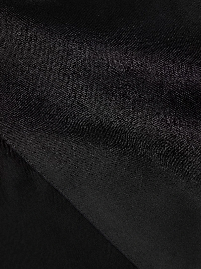 Stretch-Wool Bubble Maxi Dress