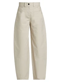 Cotton High-Waisted Pants
