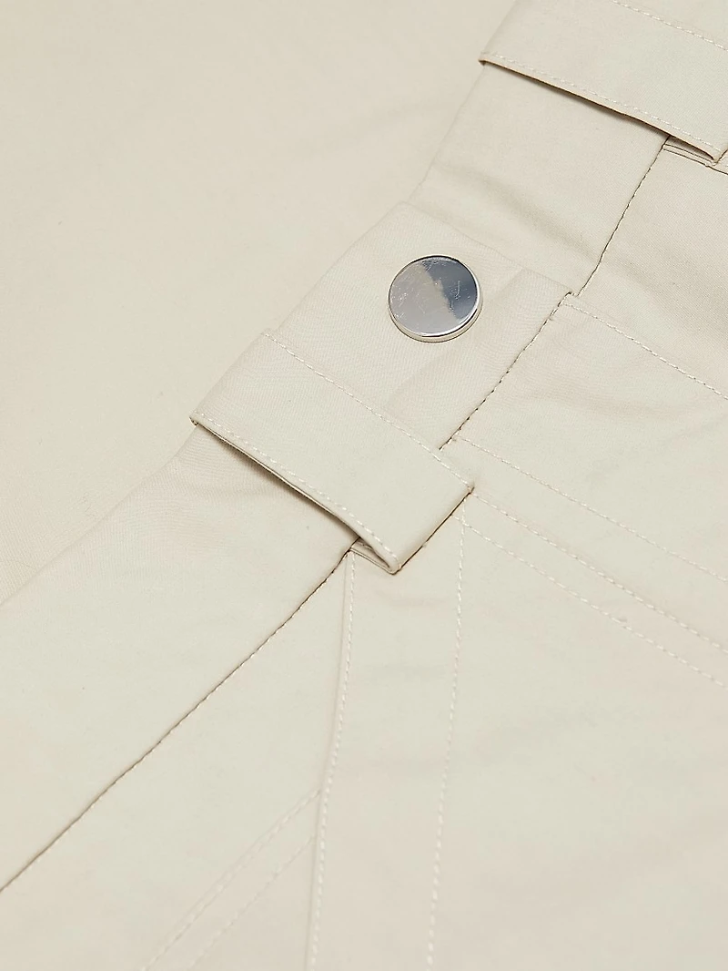 Cotton High-Waisted Pants