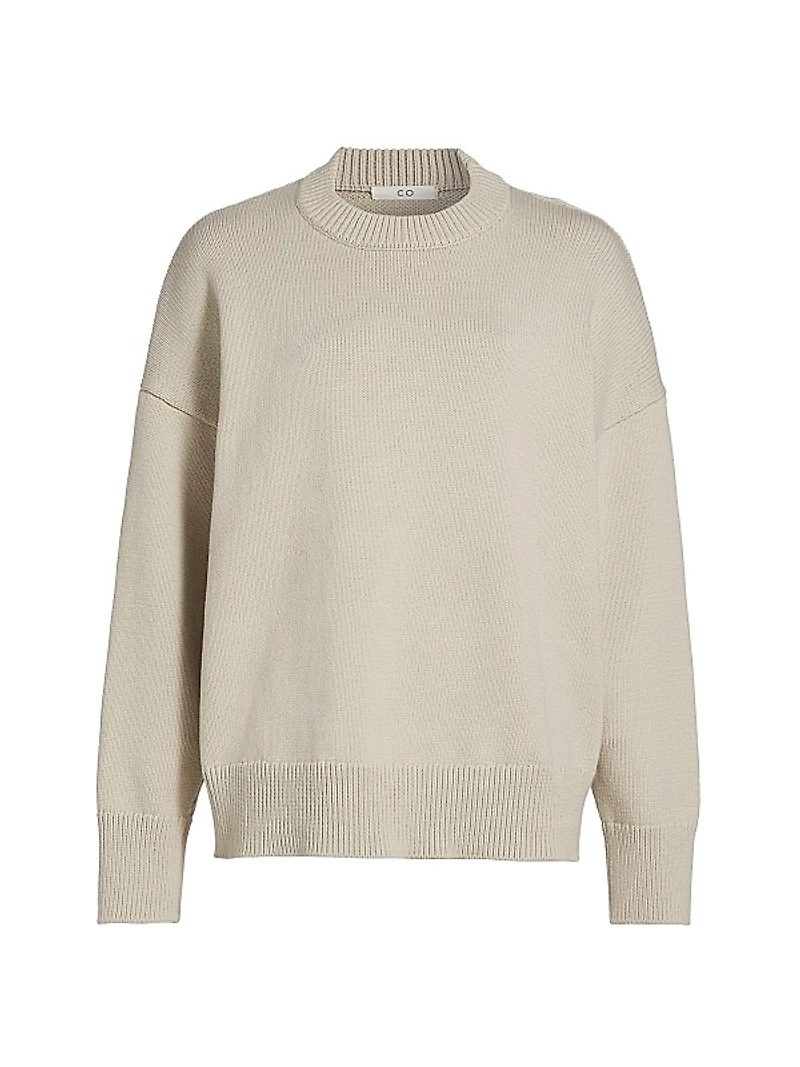 Cotton-Blend Crewneck Sweater