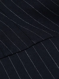 Pinstriped Tailored Bustier Dress