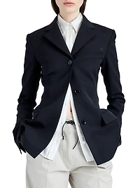 Lark Wool Gabardine Blazer