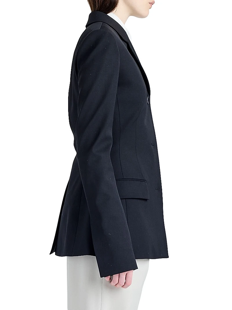 Lark Wool Gabardine Blazer