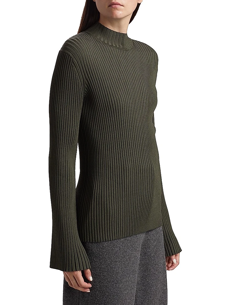 Abigail Viscose Ribbed Top