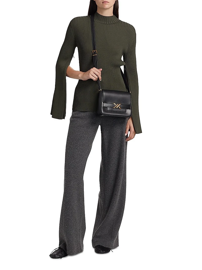 Abigail Viscose Ribbed Top