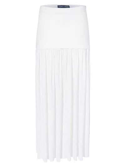 Paige Pleated Crêpe Chiffon Maxi Skirt
