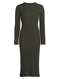 Kenna Rib-Knit Midi-Dress