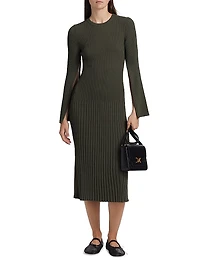 Kenna Rib-Knit Midi-Dress