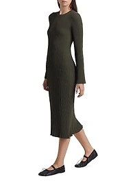 Kenna Rib-Knit Midi-Dress
