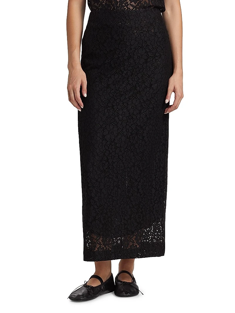 Jasmine Stretch Lace Maxi Skirt
