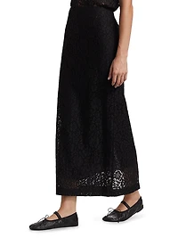 Jasmine Stretch Lace Maxi Skirt