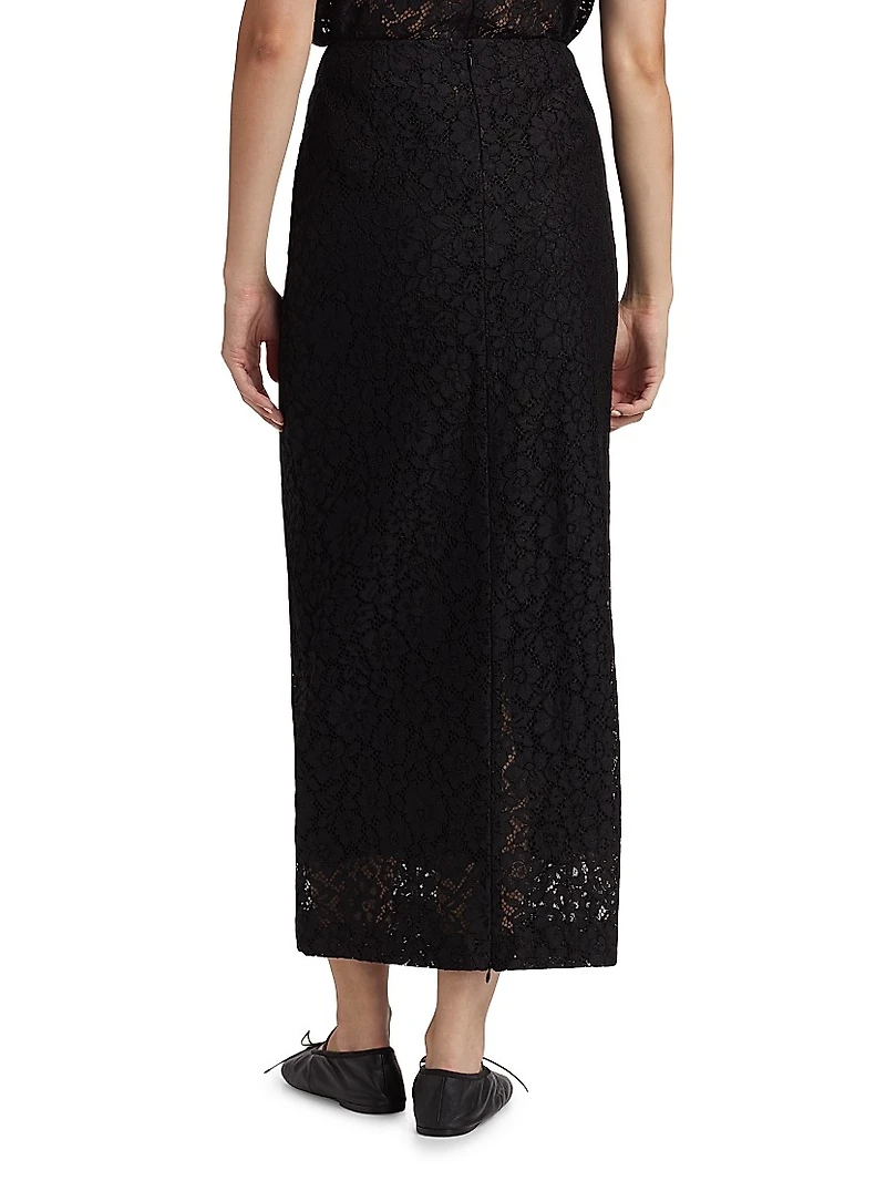 Jasmine Stretch Lace Maxi Skirt