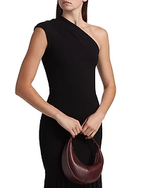 Cora Pleated Crepe Chiffon Dress