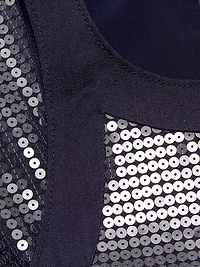 Skyla Sequined Denim Minidress