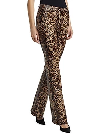 Miller Leopard Faux-Leather Pants