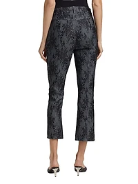 Evelyn Lace Cotton-Blend Crop Pants