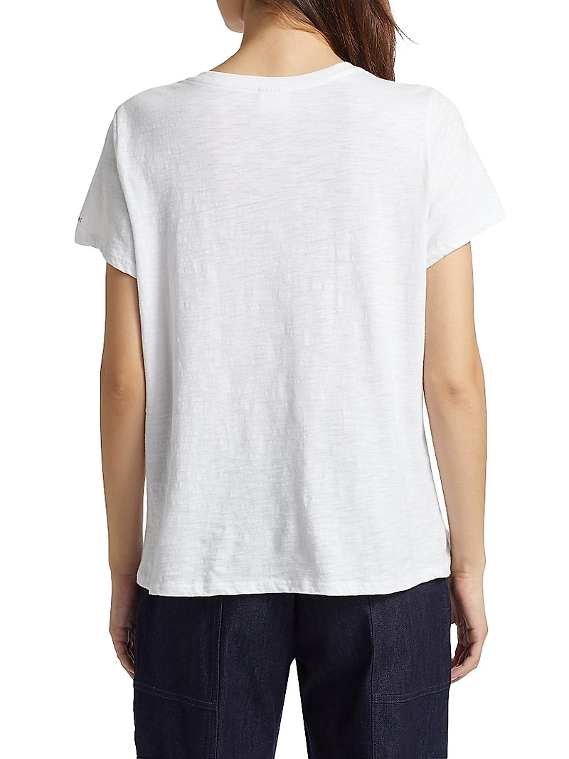 Mon Amour Embellished Cotton T-Shirt