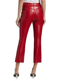 Roxette Faux-Leather Crop Pants