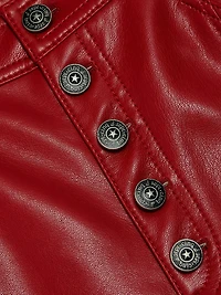 Roxette Faux-Leather Crop Pants