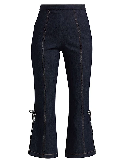 Ayleen Crystal-Embellished Crop Pants