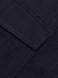 Giles Denim High-Rise Crop Pants