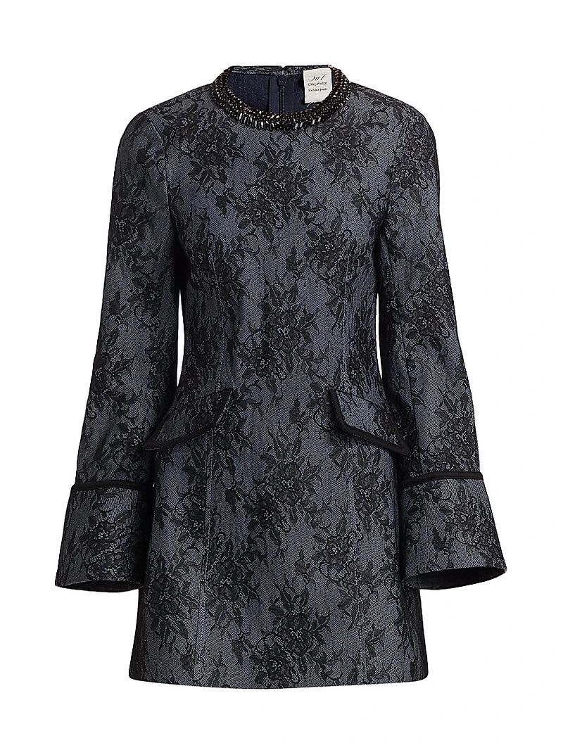 Reina Lace Cotton-Blend Minidress
