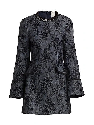 Reina Lace Cotton-Blend Minidress