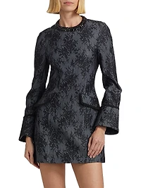 Reina Lace Cotton-Blend Minidress
