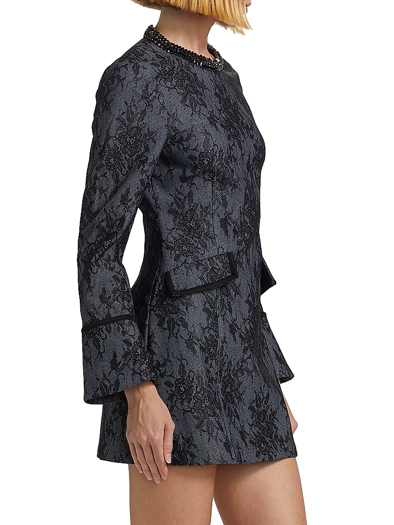 Reina Lace Cotton-Blend Minidress