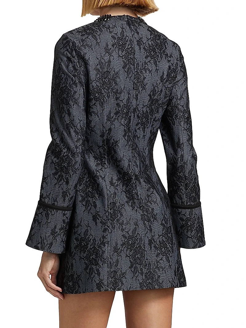 Reina Lace Cotton-Blend Minidress