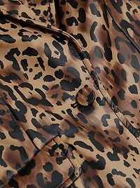 Cheyenne Leopard Faux-Leather Blazer